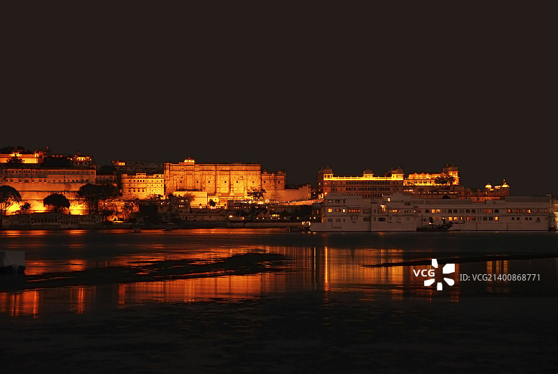 乌代浦尔泰姬湖宫酒店和城市宫殿图片素材