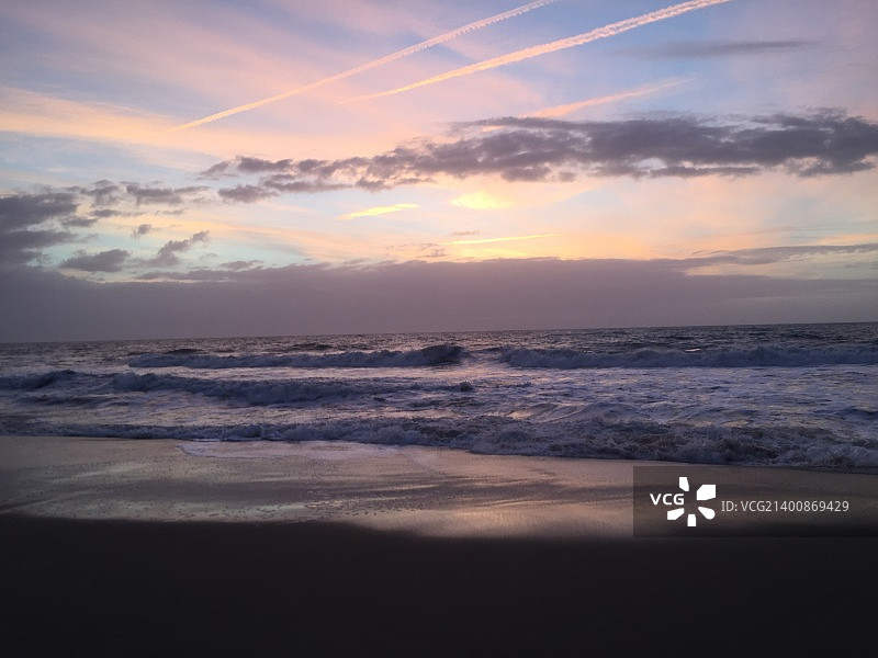 马里兰州海洋城市日出，2015年9月28日图片素材