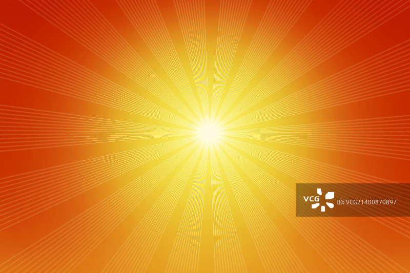 阳光和暖色光芒插画图片素材