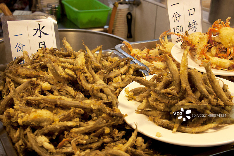 士林夜市，台北图片素材