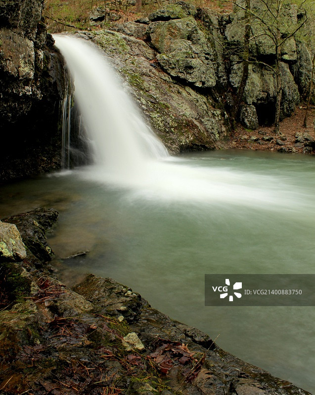 凯瑟琳湖州立公园的瀑布溪瀑布图片素材