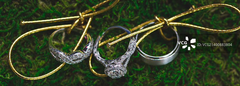 结婚戒指拍摄图片素材