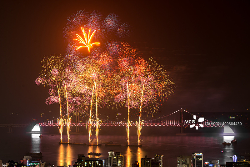 2015釜山烟花图片素材