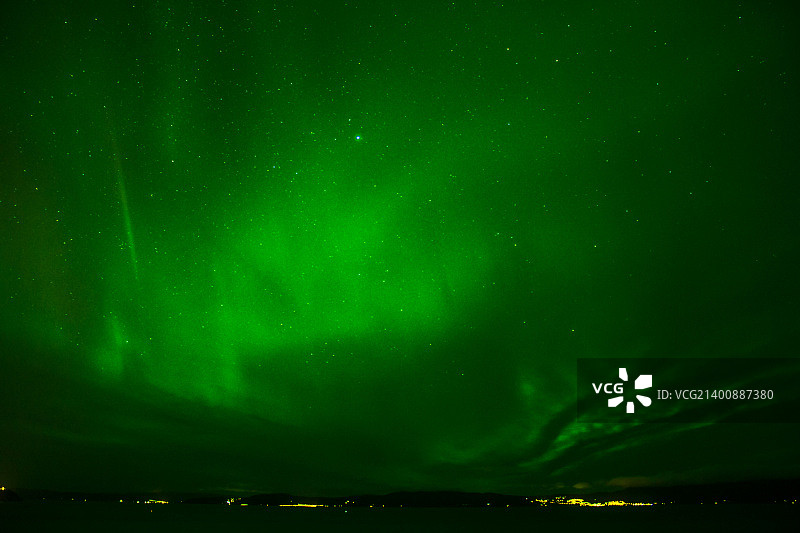 特隆赫姆北极光图片素材