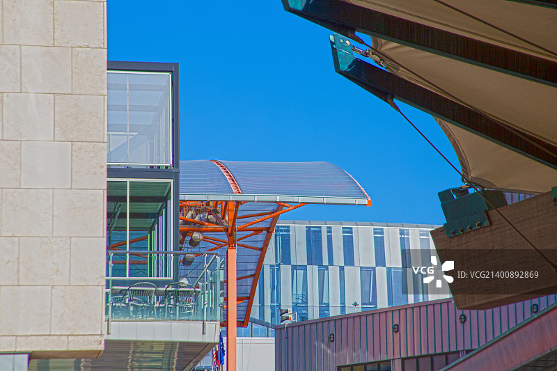 堪萨斯城商业区建筑特色图片素材