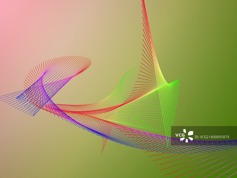 彩色渐变线性螺旋图片素材