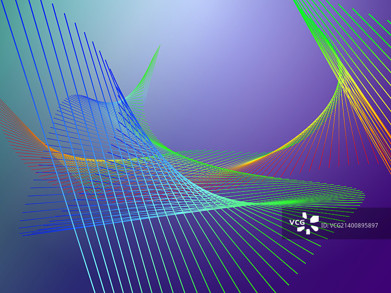 彩色渐变线性螺旋图片素材