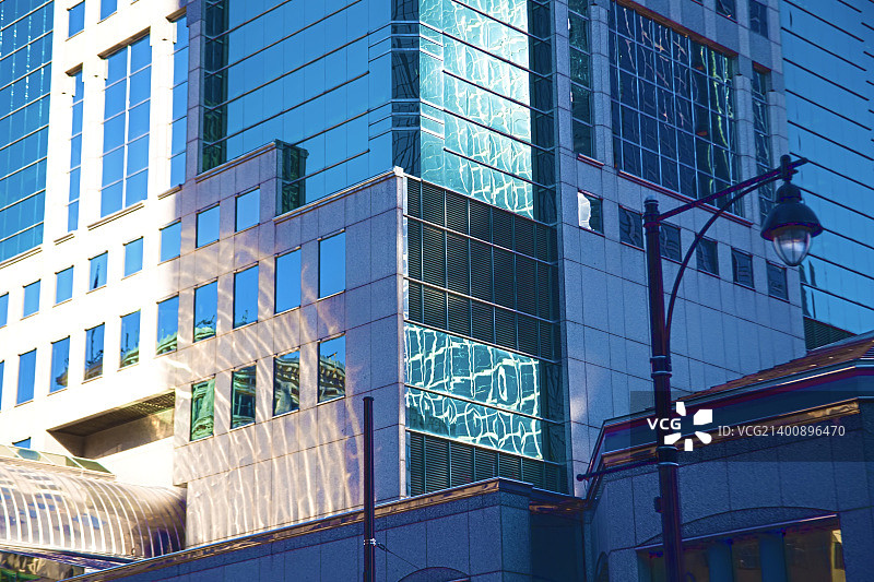 堪萨斯城一栋建筑的侧面图片素材