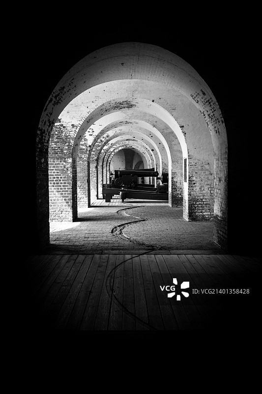 普拉斯基堡的加农炮图片素材