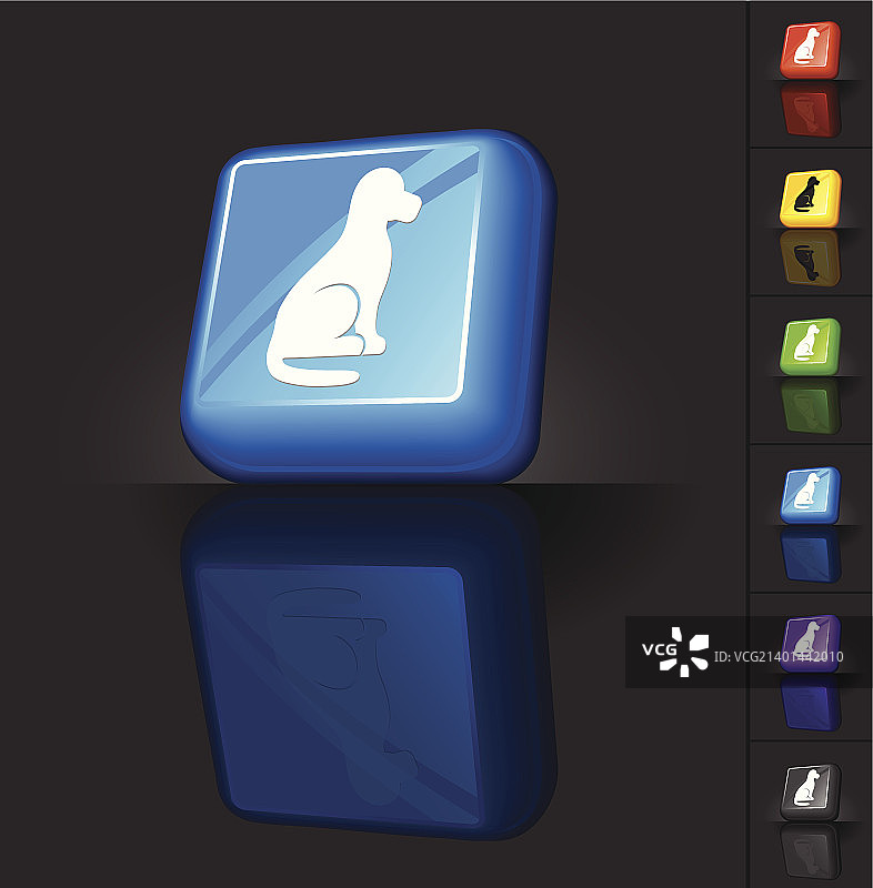 可爱的灰色猫咪图标图片素材