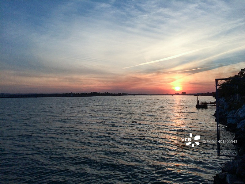 墨西哥塔毛利帕斯州坦皮科的日落图片素材