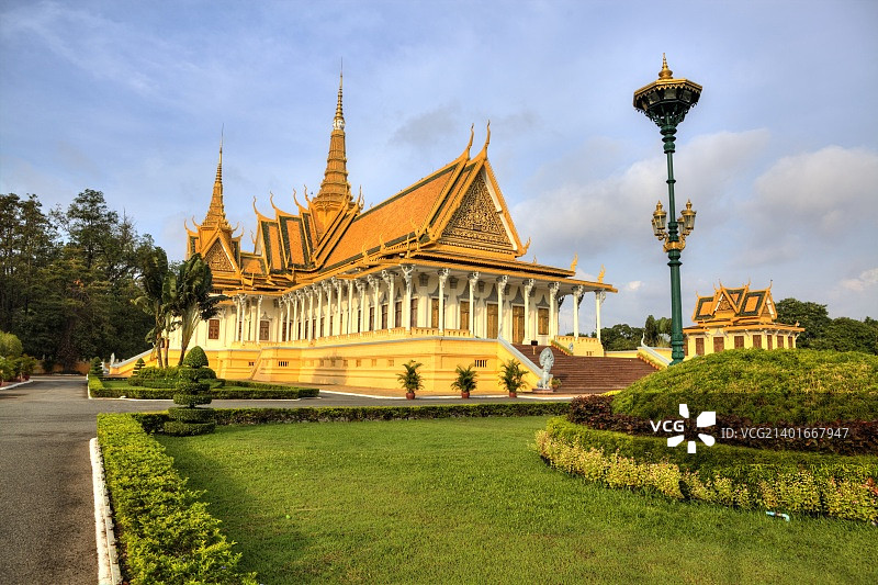 金边皇家宫殿银塔图片素材