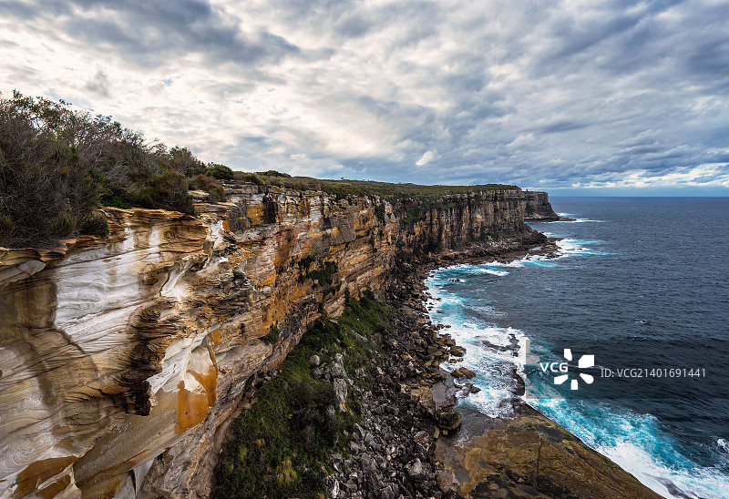 悉尼北角悬崖，澳大利亚图片素材