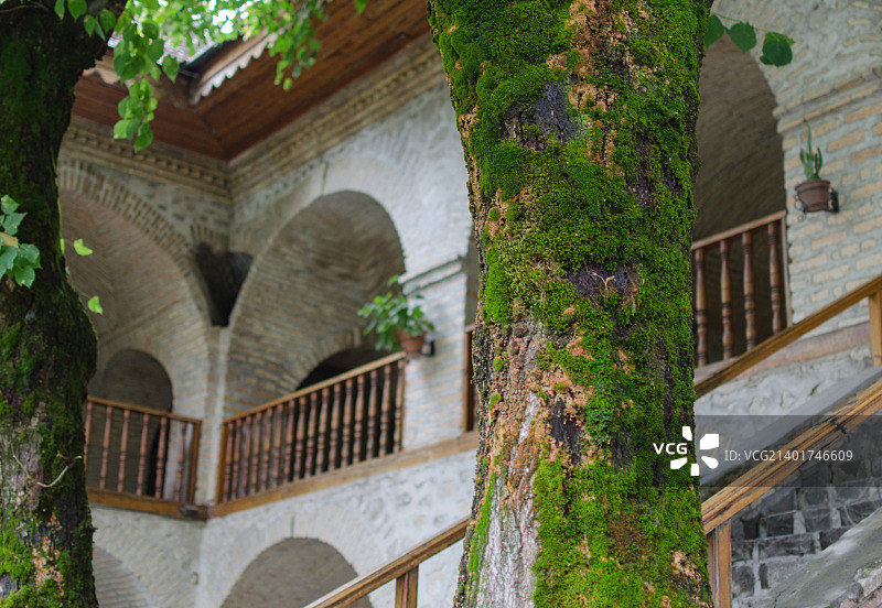 阿塞拜疆，老沙基驿站图片素材