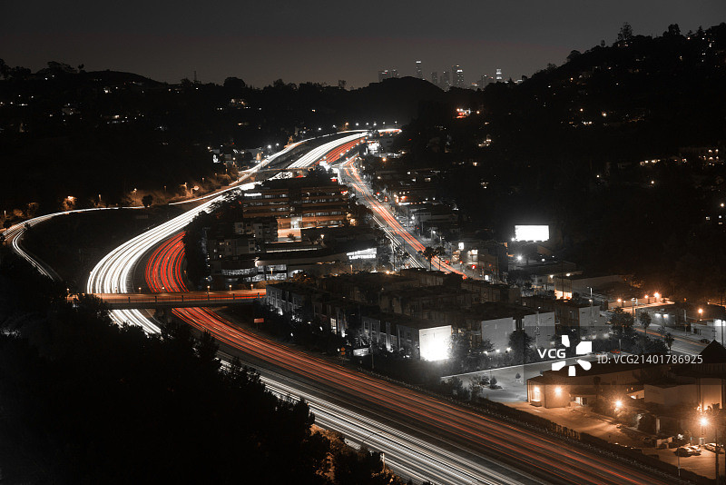 卡胡enga隘口101公路夜景图片素材