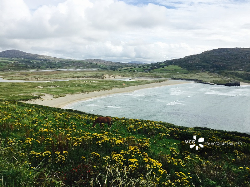 爱尔兰科克郡巴利科夫海滩风光图片素材