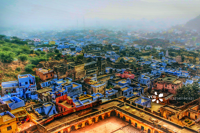 印度拉贾斯坦邦美丽的本迪市图片素材