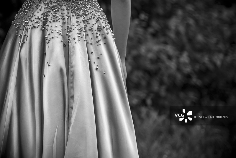 珠饰连衣裙图片素材