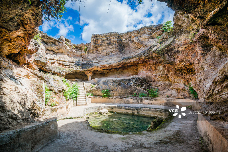 罗马尼亚杰奥阿吉乌拜的罗马浴场图片素材