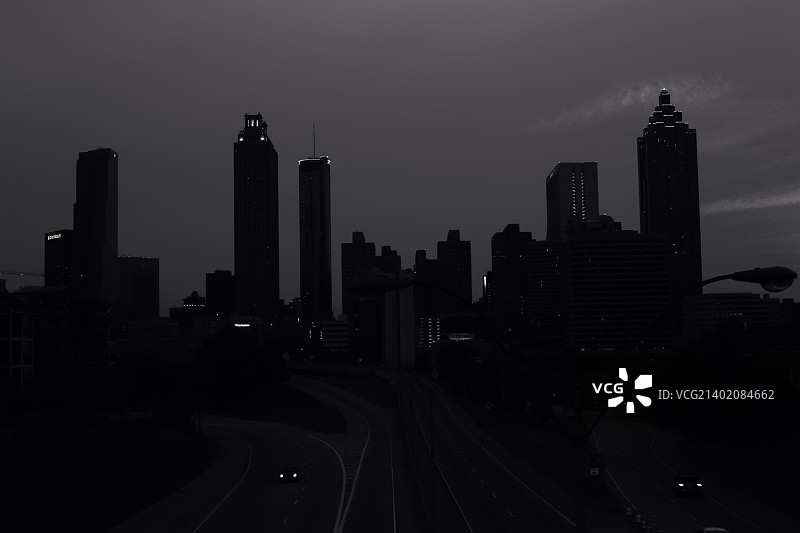 亚特兰大剪影图片素材