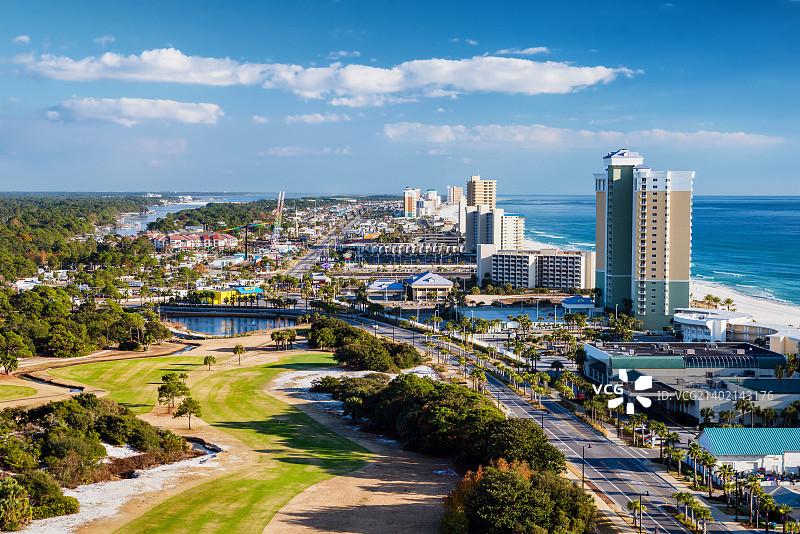 佛罗里达州巴拿马城海滩风光图片素材