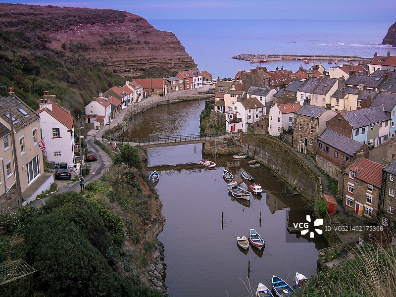 北约克郡斯泰兹的夜晚图片素材