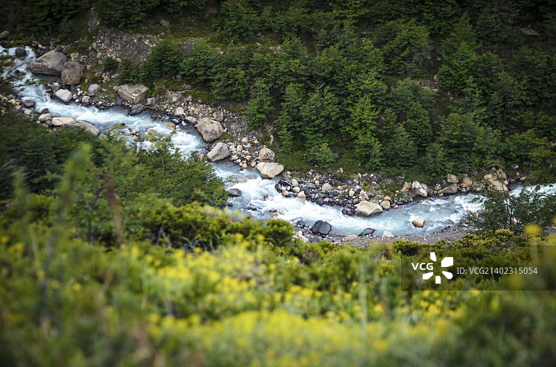 百内国家公园 - 阿森西奥河图片素材