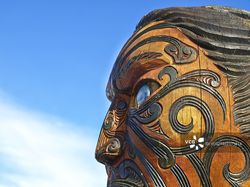 毛利族传统雕刻图片素材