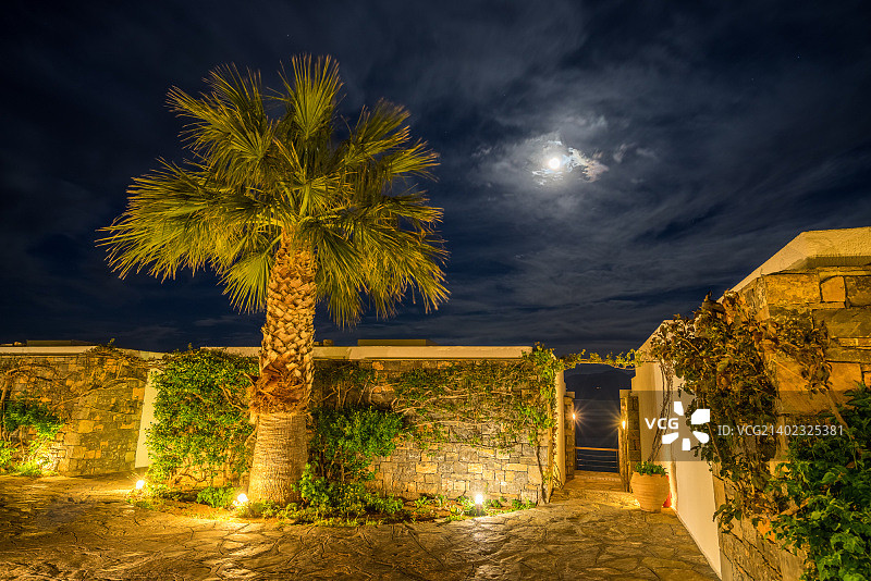 克里特岛夜景图片素材