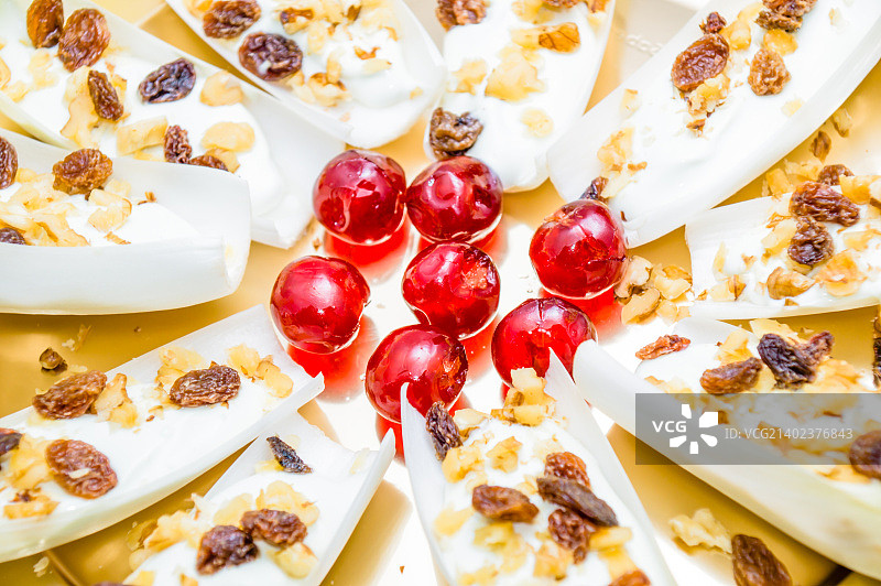 菊苣蓝纹奶酪沙拉图片素材