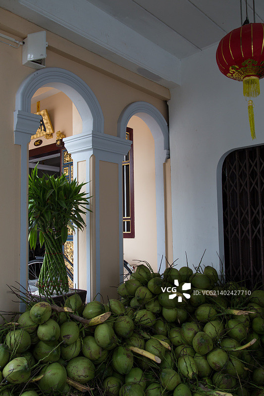 普吉老镇店屋图片素材