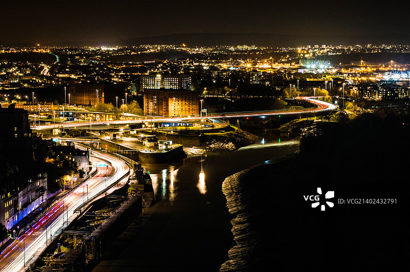 布里斯托尔夜景图片素材