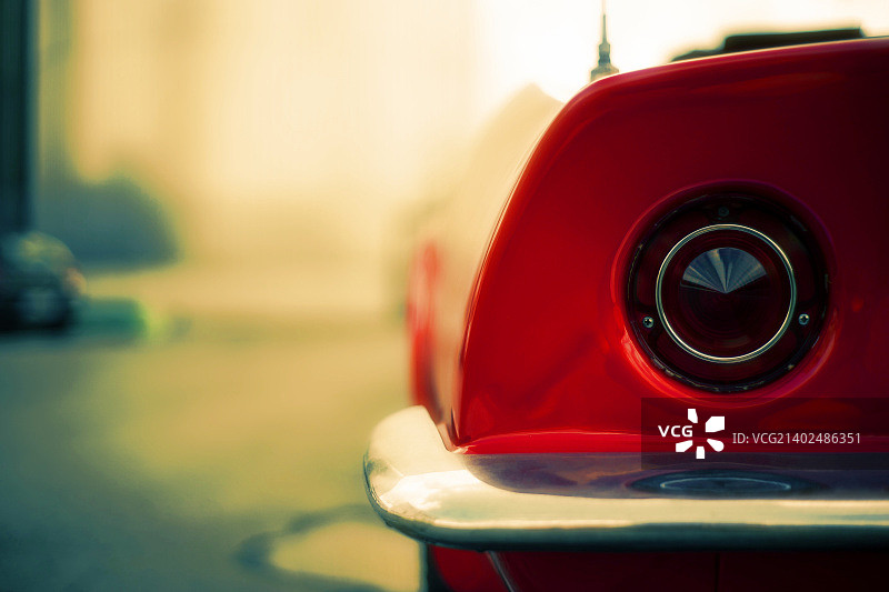 红色克尔维特跑车图片素材