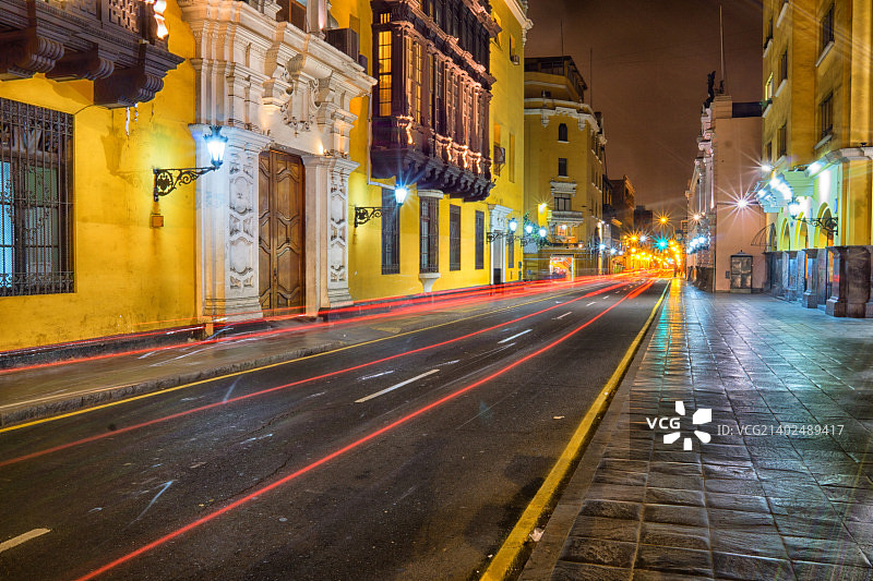 利马的宁静街道图片素材