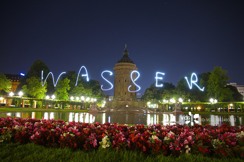 德国曼海姆水塔图片素材