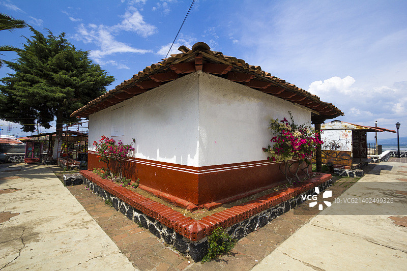 墨西哥哈尼茨奥岛上的房子图片素材