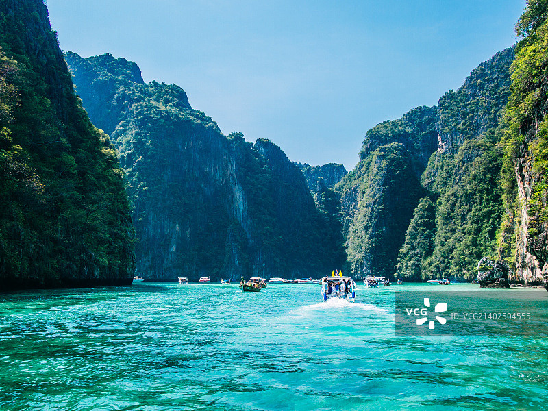 泰国甲米皮皮岛风光图片素材