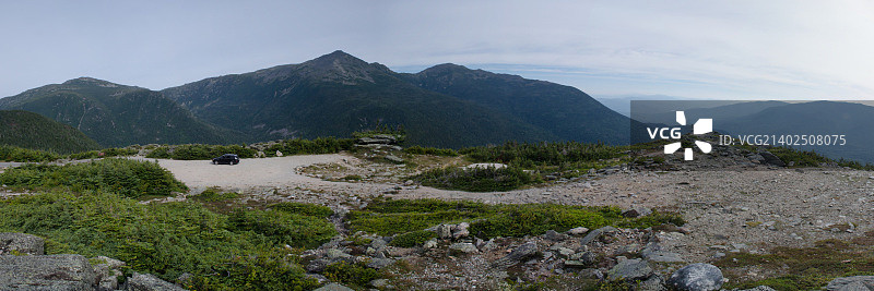 华盛顿山多云的早晨图片素材