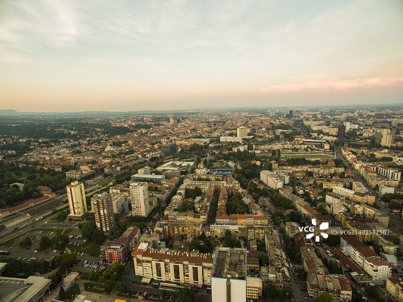 Phantom3拍摄的萨格勒布空中景色图片素材