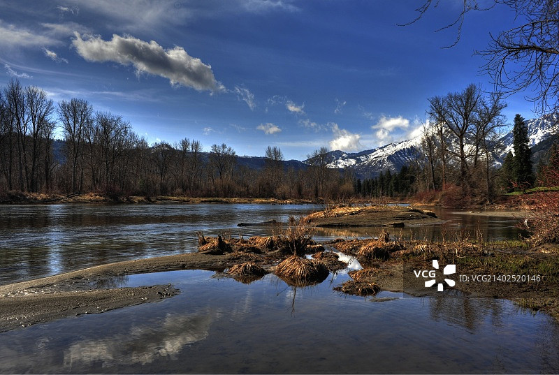 莱文沃思的韦纳奇河图片素材