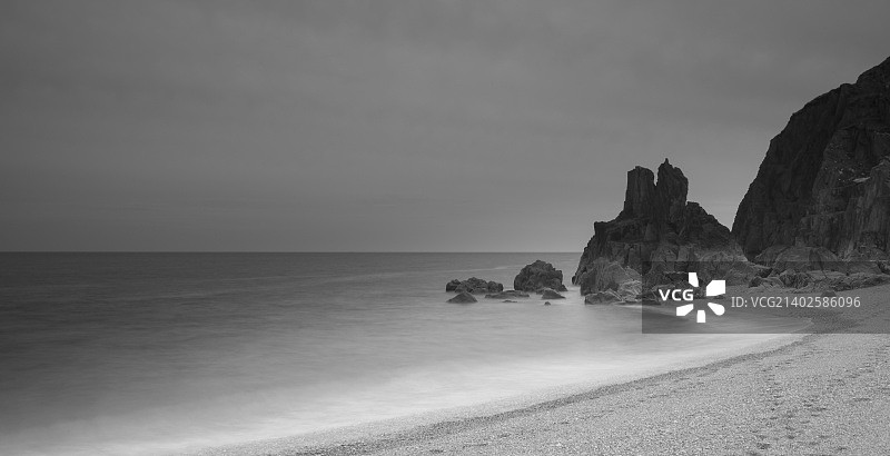 英国德文郡布莱克浦沙滩图片素材