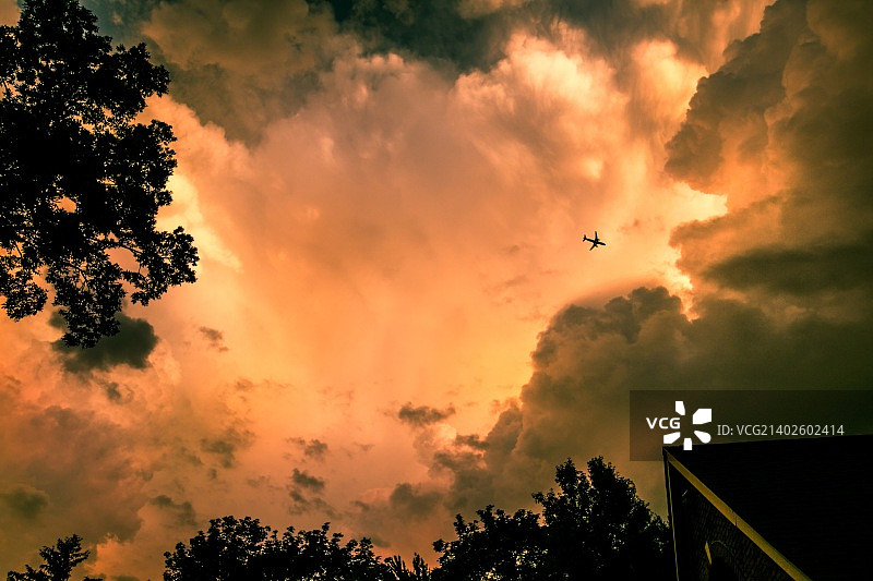 天空中的戏剧效果图片素材