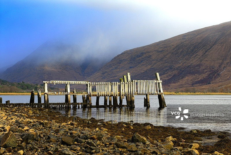 埃蒂夫湖老码头图片素材