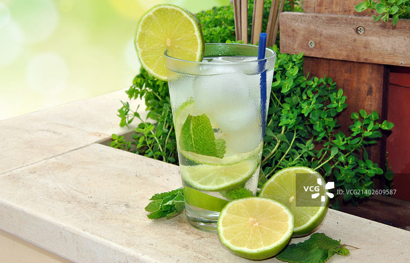 莫吉托鸡尾酒图片素材