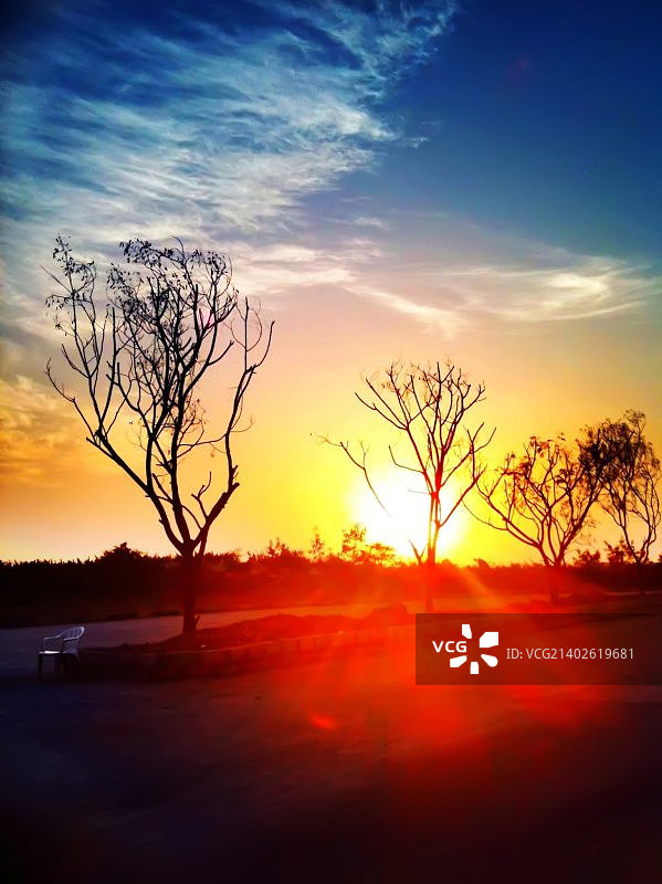 海德拉巴日落图片素材