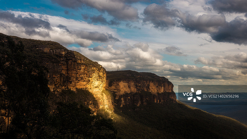 杰米森谷国家通道蓝山图片素材
