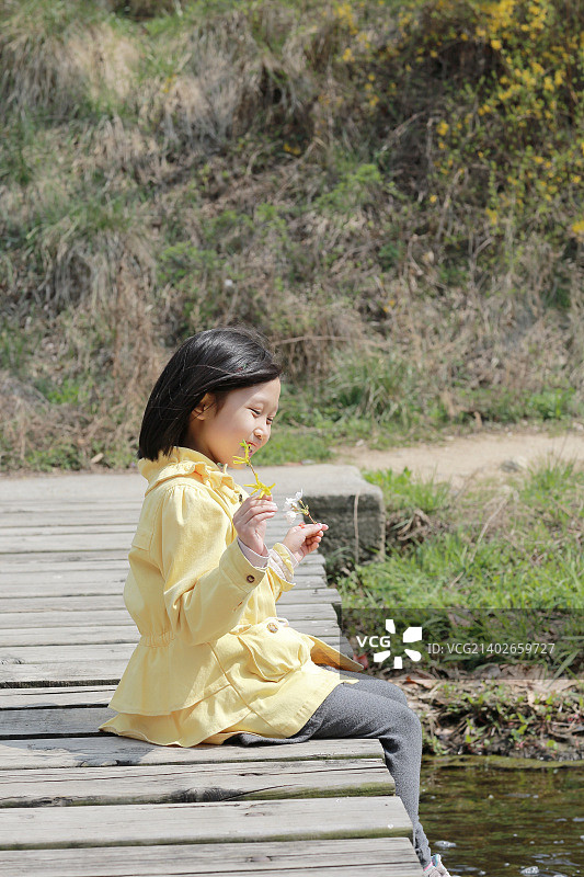 春日小桥流水图片素材