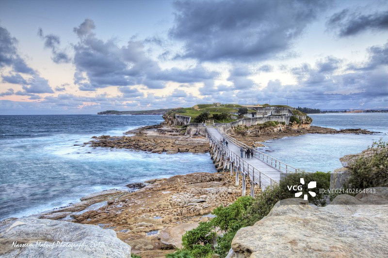 熊岛日落1图片素材