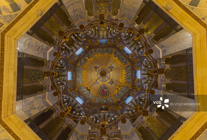 亚琛大教堂的八角小教堂图片素材