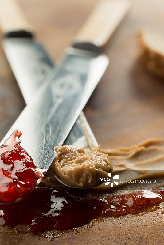 花生酱和果冻...换个角度图片素材